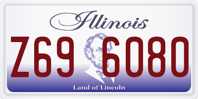 IL license plate Z696080