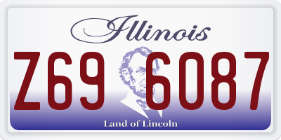 IL license plate Z696087