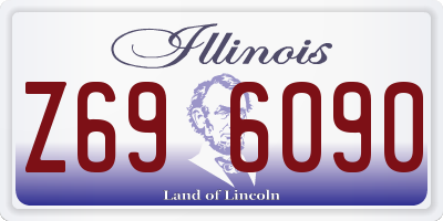 IL license plate Z696090