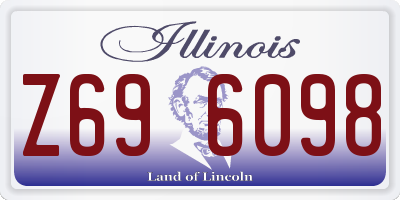 IL license plate Z696098