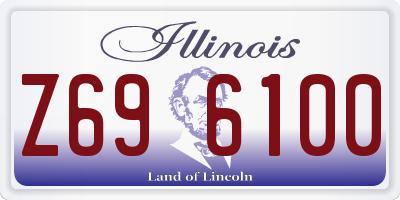 IL license plate Z696100