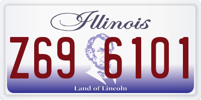 IL license plate Z696101