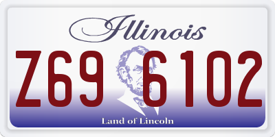 IL license plate Z696102