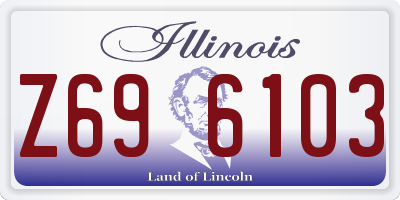 IL license plate Z696103