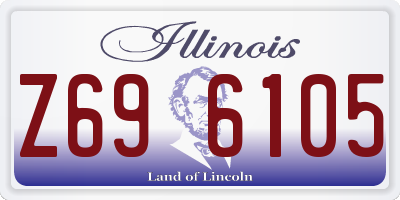 IL license plate Z696105