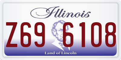 IL license plate Z696108