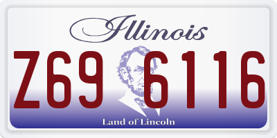 IL license plate Z696116