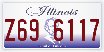 IL license plate Z696117