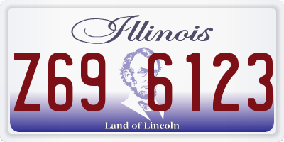 IL license plate Z696123