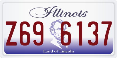 IL license plate Z696137