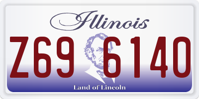 IL license plate Z696140