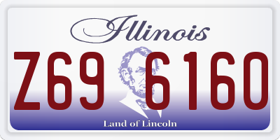 IL license plate Z696160