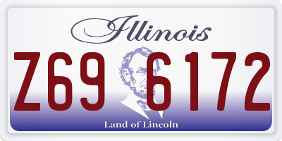 IL license plate Z696172