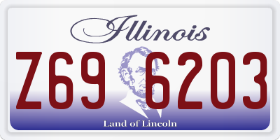 IL license plate Z696203