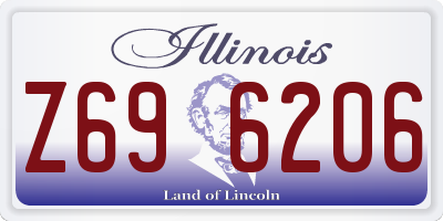 IL license plate Z696206