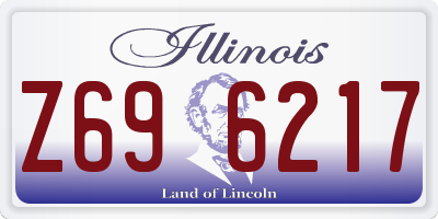 IL license plate Z696217