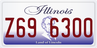 IL license plate Z696300