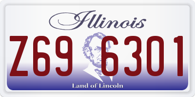 IL license plate Z696301