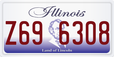 IL license plate Z696308