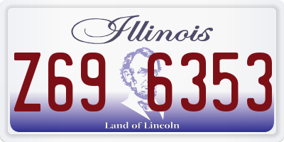IL license plate Z696353