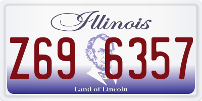 IL license plate Z696357