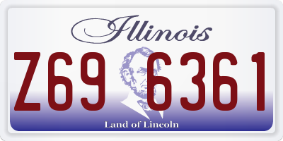 IL license plate Z696361