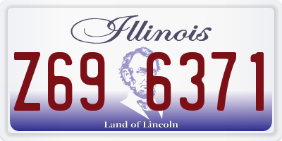 IL license plate Z696371