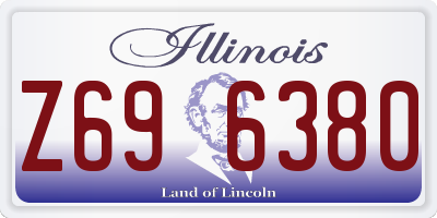 IL license plate Z696380