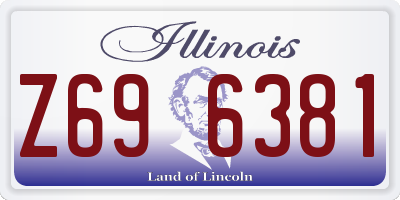 IL license plate Z696381