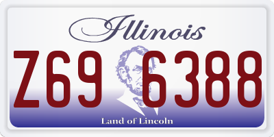 IL license plate Z696388