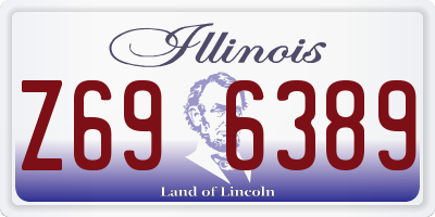 IL license plate Z696389