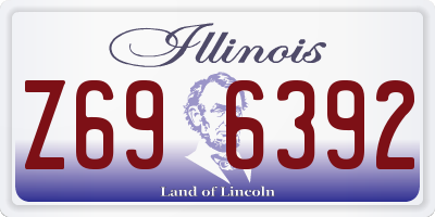IL license plate Z696392