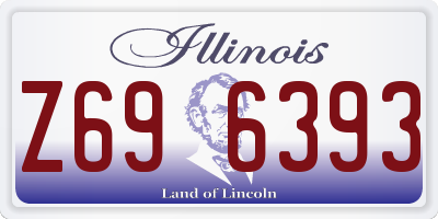 IL license plate Z696393