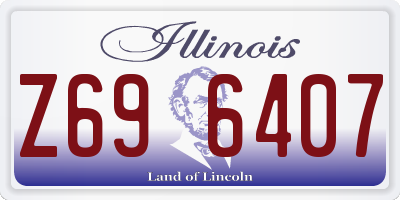 IL license plate Z696407
