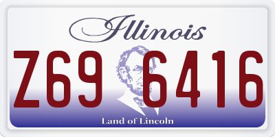 IL license plate Z696416