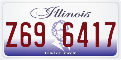IL license plate Z696417