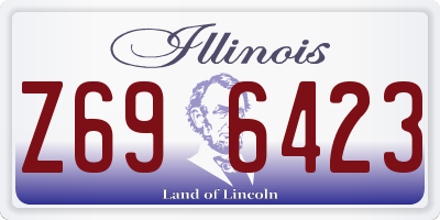 IL license plate Z696423