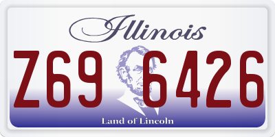 IL license plate Z696426