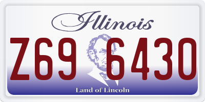 IL license plate Z696430