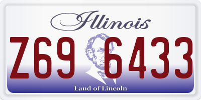 IL license plate Z696433