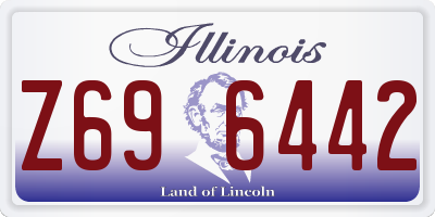 IL license plate Z696442