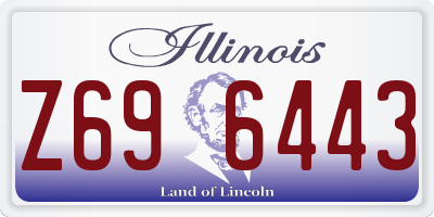IL license plate Z696443