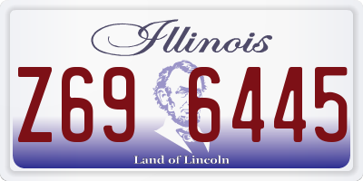IL license plate Z696445