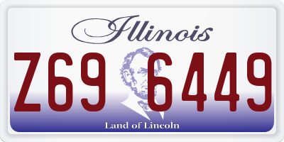 IL license plate Z696449