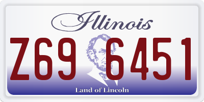 IL license plate Z696451