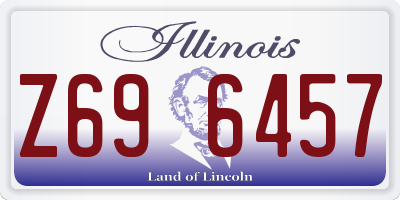 IL license plate Z696457