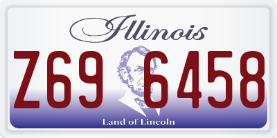 IL license plate Z696458