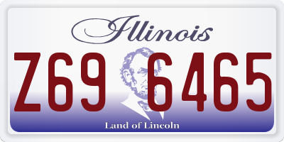 IL license plate Z696465