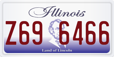 IL license plate Z696466