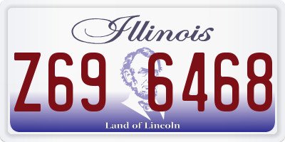 IL license plate Z696468
